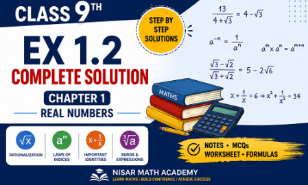 Ex 1.2 Class 9th complete solution for Chapter 1 Real Numbers