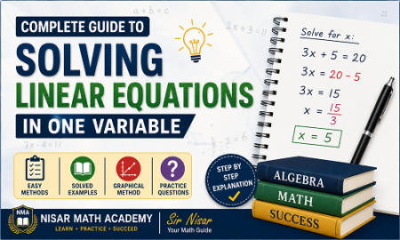 Solving linear equations in one variable with step-by-step examples